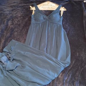 Azazie Yetta Maternity Bridesmaid Dress in Neptune